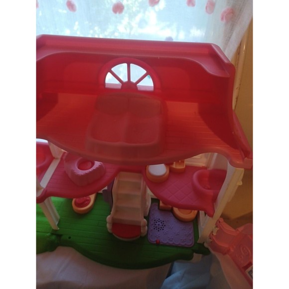 Fisher Price Little People Happy Sounds Home Pink Doll House - Picture 12 of 16